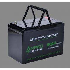 Amped Outdoors 12v 80Ah Lithium Battery AO4S80
