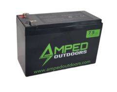 12v 7.5Ah Amped Outdoors Lithium Battery AO4S7