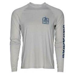 Grundens Men's Solstrale Lightweight LS Crew Shirt Glacier 40055-058 