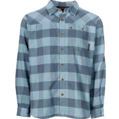 Grundens Men's Steelhead Flannel Shirt Surf Buffalo Plaid 40084-949 