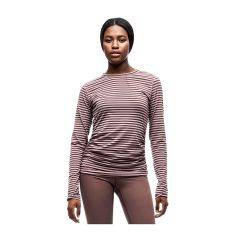 Indyeva Women's Milgin Long Sleeve Crewneck Shirt Sepia Rose/Muddy Stripe A32VT028-87210 
