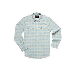 Howler Bros Men's H Bar B Tech Longsleeve Shirt (Eason Plaid/Seafoam) 125524S-SEA 