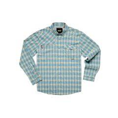 Howler Bros Men's Matagorda Longsleeve Shirt (Landon Plaid/Summer Sky) 127024S-LAN 