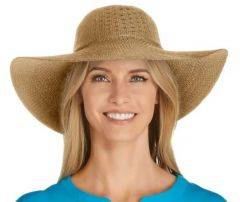 Coolibar Women's Perla Packable Wide Brim Hat 