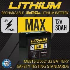 Max Battery 12V 30AH - Battery Only 