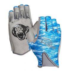 Fish Monkey Pro 365 Guide Glove Blue Water Camo Size L FM21-BLWTRCAM-L 
