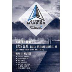 Arrow Mapping Cass Lake Paper Map LV-MN-CS-17 