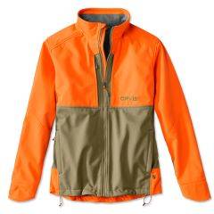 Orvis Men's Upland Hunting Softshell Jacket Tan/Blaze 2P6B015 