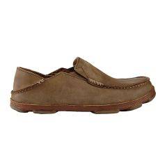 Olukai Men's Moloa Leather Slip On Shoe (Ray/Toffee) 10128-2733 