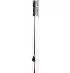 Abu Garcia Max Digital Line Counter with Fenwick Eagle Telescopic Rod - Bonus 3 Pack Berkley Flicker Shad 