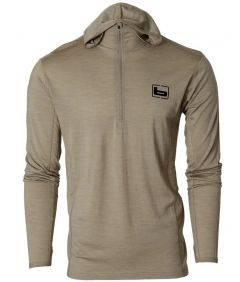 Banded Men's Base Merino Wool Hoodie Light Chocolate B1050008-OT