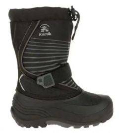 Kamik Youth Snowfall Boot Black/Charcoal NF4209-BCH