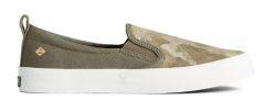 Sperry W Crest Twin Gore Leather Camo Olive STS86904