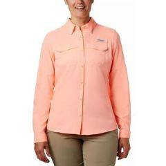 Columbia Women's Lo Drag Long Sleeve Shirt Tiki Pink