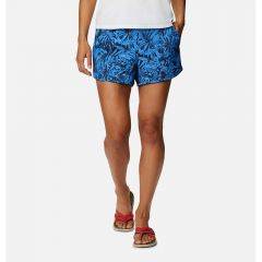 Columbia Women's Pleasant Creek Stretch Short Harbor Blue Toucan 