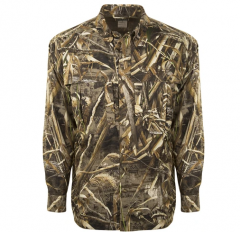 Drake Men's EST Long Sleeve Camo Vented Wingshooters Shirt Realtree Max 5 DW2610-015