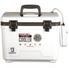 Engel Coolers Livebait Cooler 13Qt White W/Aerator+Net ENGLBC13-N