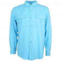 Aftco Rangle Vented Long Sleeve Shirt  Horizon Blue M46208HZBL2X