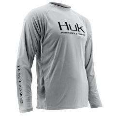 Huk Performance Vented Long Sleeve Grey H1200118-020