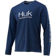 Huk Icon X Long Sleeve Sargasso Sea H1200139-409