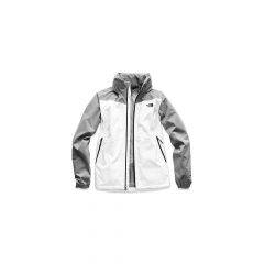 North Face Women's Resolve Plus Jacket TNF WHITE MID GREY 