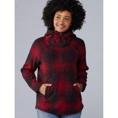 North Face Womens Print Crescent Pullover  TNF Red Omb Pl Smpt NF0A48LKJ45