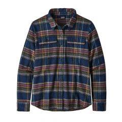 Patagonia Women's Long Sleeve Fjord Flannel Shirt Cabin Time Stone B 53916-CTSE
