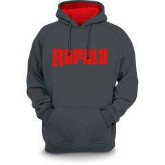 Rapala Heavy PO Hooded Sweatshirt Gray/Red RSH02