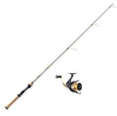 St. Croix Panfish Spinning Rod 6ft 4in Light Fast with Shimano Sahara 1000FL Reel