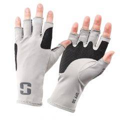 Striker Men's Casting Fingerless Gloves Gray 41715