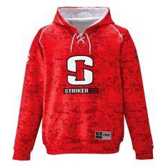 Striker Men's Hockey Hoody Camo Red 91621