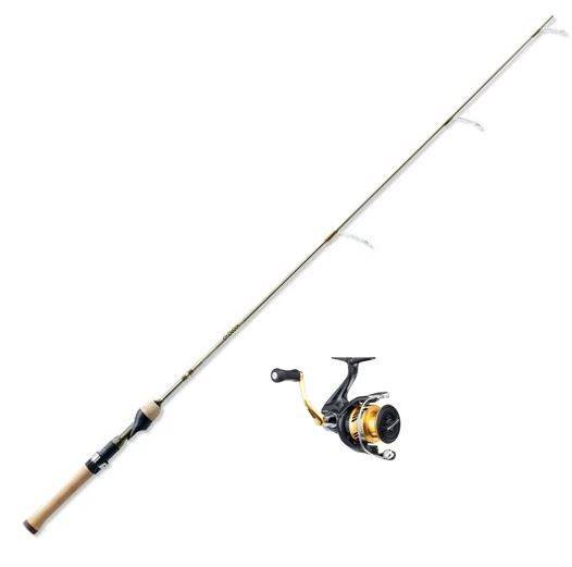 St. Croix Panfish Spinning Rod 6ft 4in Light Fast with Shimano Sahara  1000FL Reel