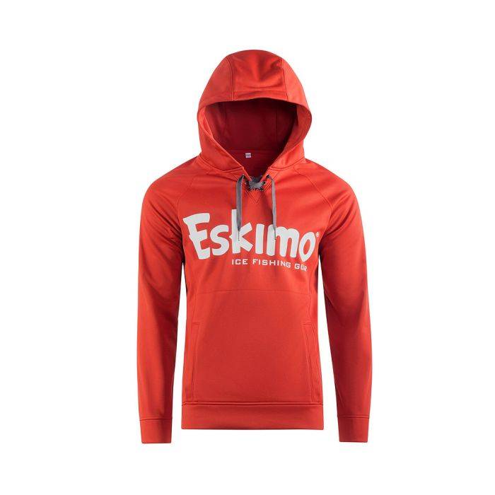 Eskimo Ice Fishing Gear 38845 Eskimo-38845 Men's Red Performance Hoodie Red