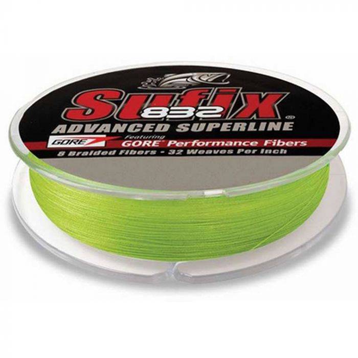 Sufix 832 Braid 40 Lb Neon Lime 150 Yds 660-040L