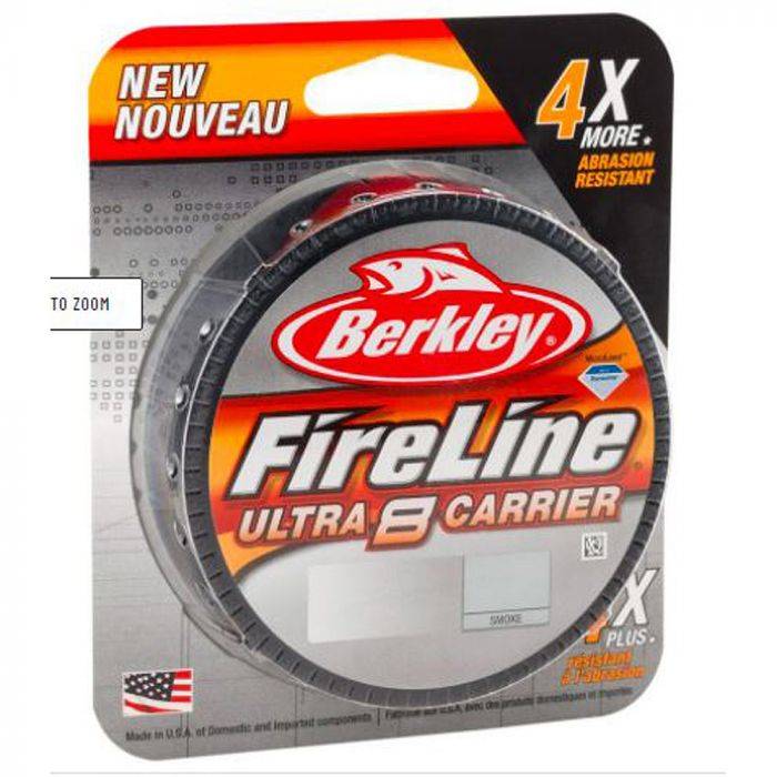 Berkley BUFLFS8-42 028632951293 Fireline 8 Carrier 8lb 125yd Smoke