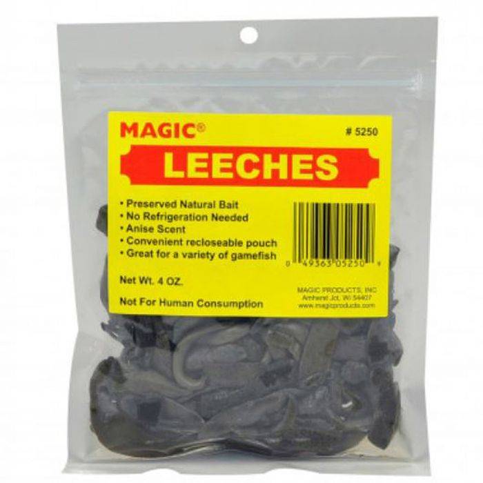 Magic Products, Inc 5250 049363052509 Magic Products Magic Preserved Leeches  - 4 oz. Bag 5250