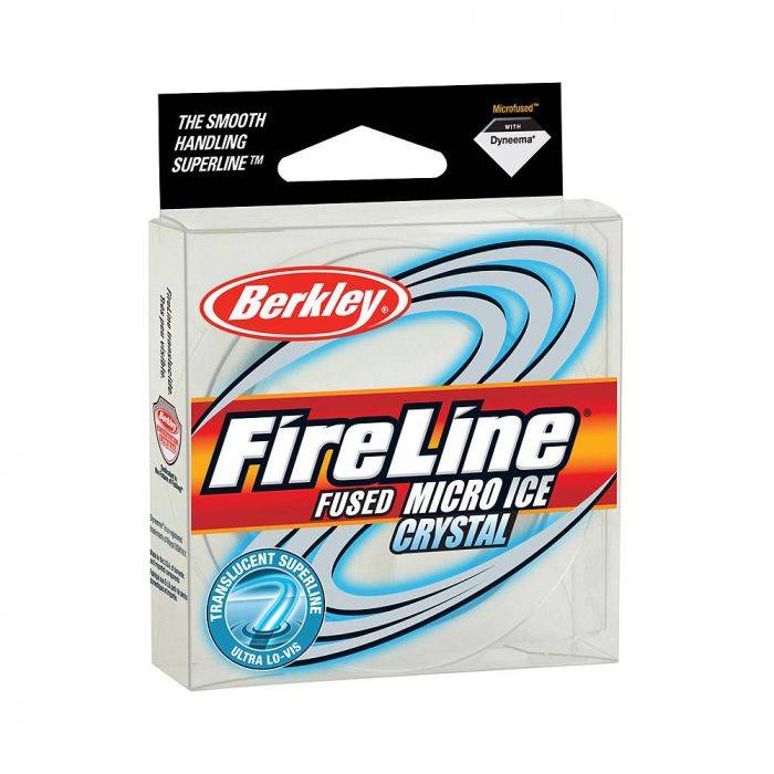 Berkley FLIPS3-CY 028632206911 Berkley Fireline Micro Ice Crystal 3Lb 50Yds  FLIPS3-CY Crystal Crystal