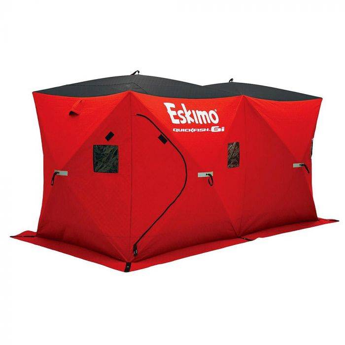 Eskimo Ice Fishing Gear 36150 012642013034 Eskimo Ice Fishing Gear  Quickfish 6i Hub Shelter 36150