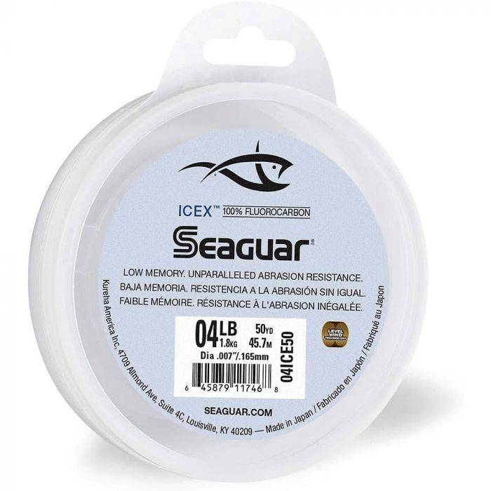 Seaguar 04ICE50 645879117468 SEAGUAR IceX Fluorocarbon 50yds 4lb .007in  04ICE50