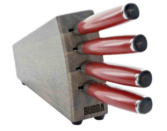 Bubba Blades 1137660 661120106258 Bubba Blade Steak Knife Block Set 1137660