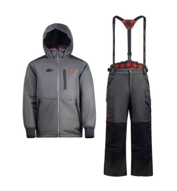 Eskimo Ice Fishing Gear 394-M-G ESKIMO-394-M-G Men's Scout Suit - Grey 0  Separately Fixed