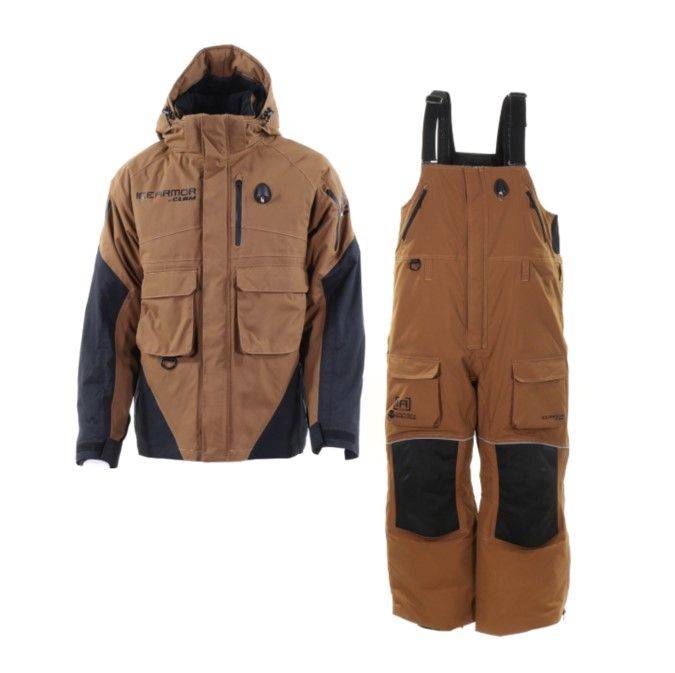 Ice Armor by Clam 168-BB IA-168-BB Men's Asent Suit - Brown Black 0  Separately Fixed