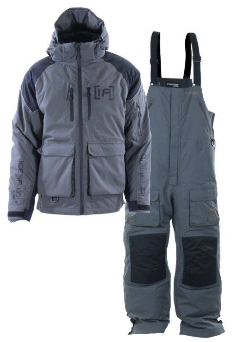 Ice Armor by Clam Men's Rise Float Suit Charcoal/Black